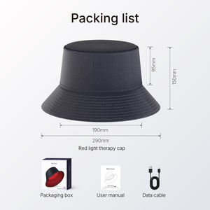 Gorro <span class=keywords><strong>de</strong></span> Terapia <span class=keywords><strong>de</strong></span> Luz Roja LED Portátil <span class=keywords><strong>de</strong></span> 180 LED, 660nm y 850nm, para el Cabello, Venta al Por Mayor, OEM/ODM - Product Image 6