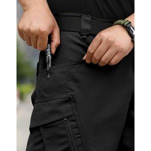 Pantalones Cortos Tácticos para Hombre, Duraderos, de Secado Rápido, Ligeros, para Senderismo y Actividades al Aire Libre, Sin Cinturón - Product Image 6