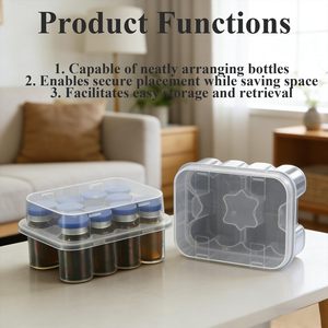 3ml <b>PET</b> Plastic Vaccine Bottle Box with Lid Recycled Materials Clear Packaging Embossing Custom Color - Product Image 2