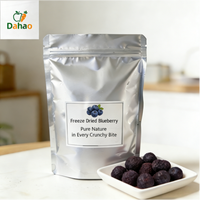 Gedroogde zoete blauwe bessen groothandel, FD blauwe bessen chips zonder toegevoegde suiker, natuurlijk gedroogd fruit, lyofilisatie gedroogd fruit