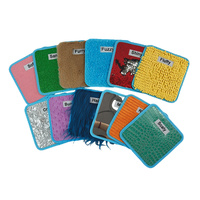 Matras Sensorik Mini & Ubin Lantai Bertekstur untuk Dinding Sensorik Ruangan - Mainan Edukasi Dini Unisex Poliester 3-6 Tahun Tas Penyimpanan
