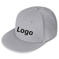 Topi Snapback Logo Kustom 6 Panel Terstruktur Flat Bill Dapat Disesuaikan Topi Baseball Kasual Street Fashion Dewasa