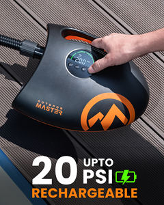 Pompe à air électrique portable rechargeable 12V OutdoorMaster Shark 2S 20PSI pour paddleboards, kayaks et voiles gonflables - Product Image 2