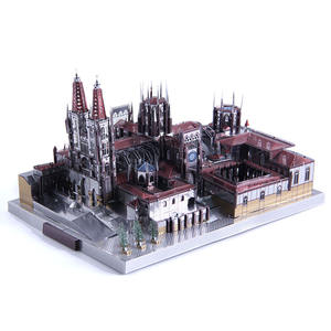 Cathédrale de Burgos modèle <span class=keywords><strong>3d</strong></span> puzzles en métal pour adultes - Product Image 1