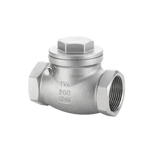 Furui 304 316 thép không gỉ Hướng dẫn sử dụng 200wog nữ chủ đề h14w 1/2 "BSP/NPT vít kết nối cuối không trở lại Swing kiểm tra van - Product Image 1
