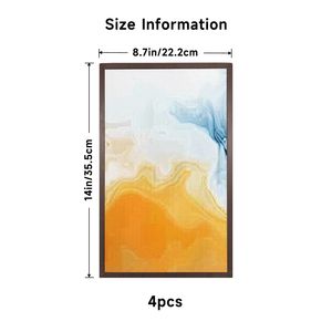 Lámpara de pie LED de Imagen personalizada con tela y pantalla de madera estilo cuadrado E26/E27 Base para decoración de hogar y hotel - Product Image 3