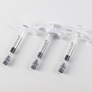 Seringue en verre de beauté de 1 ml (1 <span class=keywords><strong>cc</strong></span>) à poignée large pour acide hyaluronique et produits de comblement - Product Image 4