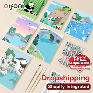 Ensemble d'art nature et animaux Orfon, kit de <span class=keywords><strong>peinture</strong></span> par numéros miniature de 6 pièces, petite <span class=keywords><strong>peinture</strong></span> par numéros DIY, OEM, livraison directe mondiale - Product Image 1