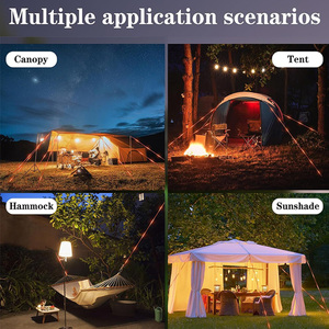 La plus récente <span class=keywords><strong>corde</strong></span> à vent lumineuse d'auvent extérieur avec télécommande tente de Camping autres accessoires de camp guirlandes lumineuses à LED solaires - Product Image 3