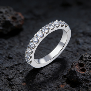 ANILLO DE COMPROMISO CLÁSICO DE ORO SÓLIDO DE 9K10K14K18K CON DIAMANTE CVD CULTIVADO EN LABORATORIO CON CERTIFICADO IGI PARA HOMBRES Y MUJERES - Product Image 3