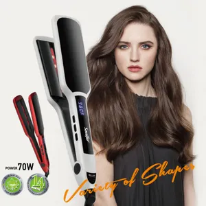 Sonifer SF-9614 high quality electronic heating element digital display ceram iron coating plate fast hair straightener machine