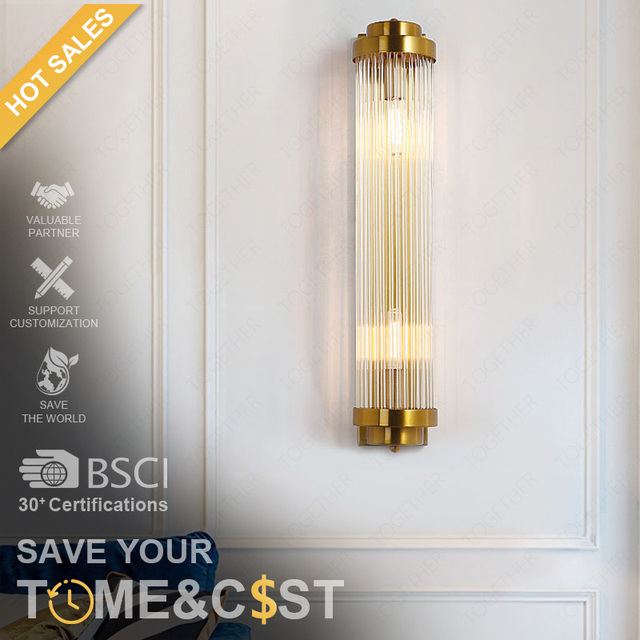 TOGETHER Modern Nordic Golden Interior Decorative Wall Lamp Wholesale E14 Villa & Hotel Corridor Lighting