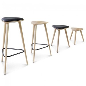 Tabourets de bar modernes en <span class=keywords><strong>bois</strong></span> massif de hêtre, design de meubles de bar, siège souple, tabourets de bar hauts - Product Image 6