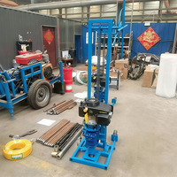 Machine de forage portable à moteur thermique pour sondage géologique et forage de puits d'eau, profondeur de forage max. 30 m