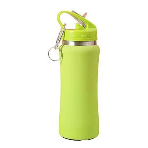 Thermal Retention Vacuum Flask 600ml <b>750ml</b> 304 Stainless Steel Sports <b>Water</b> <b>Bottle</b> Straw Leakproof Lid Outdoor Travel Hiking - Product Image 6