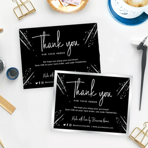 Tarjetas de Regalo de Mármol Personalizadas, Tarjeta de Agradecimiento con Lámina Dorada de Lujo para Pequeñas Empresas, <span class=keywords><strong>Certificado</strong></span> de Regalo Personalizado con Logotipo - Product Image 2