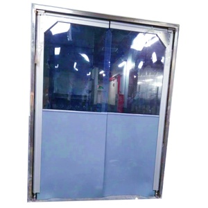 <span class=keywords><strong>Porte</strong></span> battante manuelle moderne en acier inoxydable 304, simple ou double battant, isolation thermique pour hôpital, cuisine, usine alimentaire - Product Image 4