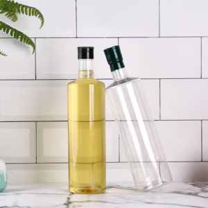 Rỗng Trong Suốt <span class=keywords><strong>1</strong></span> Lít Vòng Trong Suốt Pet Cấp Thực Phẩm Chai Nhựa Cho Dầu Ô Liu/Dầu Ô Liu/Bơ Dầu - Product Image 4