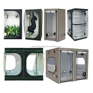 Easily Assembled 600D Oxford Canvas Waterproof Cheap Hydroponic Indoor Grow Tents Growing Hydroponic Box For Sale