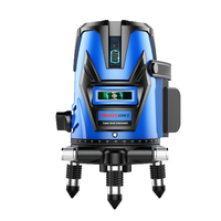 Niveau laser 2 3 5 lignes, auto-nivelant, faisceau laser vert super puissant horizontal et vertical, rotatif à 360°, batterie au lithium, 1 niveau laser