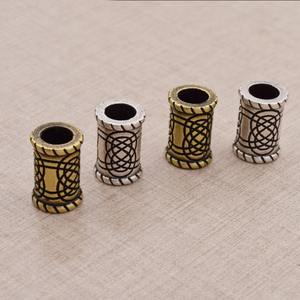 Cuentas <span class=keywords><strong>para</strong></span> <span class=keywords><strong>Barba</strong></span> con Diseño de Joyería Nuevo, Diseños Escandinavos Nórdicos, Cuentas Vikingas con Nudo de Escudo Rúnico de Cuervo - Product Image 4