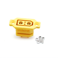 Connecteurs de câblage en laiton plaqué or Amass XT90E(2+2)-F 4 broches mâle/femelle à montage sur panneau étanches IP40 DC500V 45A