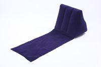 Oreiller triangulaire gonflable en tissu moderne pour une utilisation en extérieur sur la plage, design pliable, coussin de chaise longue