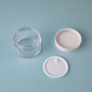 Runder klarer, auslaufs icherer Weithals-Kunststoff behälter Acrylglas mit Deckel für Make-up Gesichts creme Öl salbe Salbe 10g 15g 30g - Product Image 4