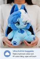 Peluche douce en coton de 20 cm de Shadow Milk Cookie de Cookie Run Kingdom - Collection limitée faite par les fans - Cadeau en peluche
