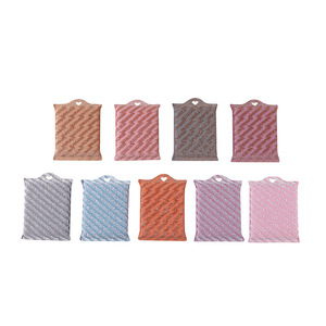 Éponge double face en fibre de bois, épaisse, avec trou de suspension, pour la vaisselle et le nettoyage domestique, rectangulaire, couleur aléatoire FY1604 - Product Image 3