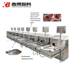 Máquina de limpieza de intestino de pescado de fácil operación/Máquina de escamado y eviscerado de pescado/Máquina removedora de escamas de pescado - Product Image 2