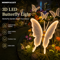 MOMOVALLEY - Escultura Animada en 3D con Motivo de Mariposa en Movimiento, Decoración Dinámica para Paisajes Comerciales, Festivales, Parques Temáticos y Exteriores