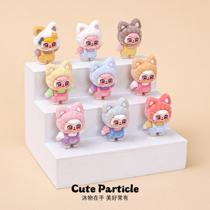 Flocking ที่รักโบกลูกแพร์แมวลูกแพร์เครื่องประดับกล่องตาบอดขนาดเล็กอุปกรณ์เสริมแมวน่ารักเล่นอินเทรนด์น่ารักสัตว์เลี้ยง - Product Image 3