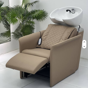 Unidad de lavado de cabello WSS con sillón, lavacabezas, sillón lavacabezas, lavabo para lavado de cabello y lavabo de salón - Product Image 1