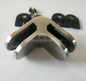 8mm 10mm 12mm ステンレス鋼製コーナー90度ガラスクリップクランプ - Product Image 2