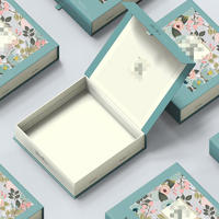 Boîte cadeau en carton ondulé écologique et recyclable, impression offset avec logo personnalisé, boîte en papier pliable pour l'artisanat