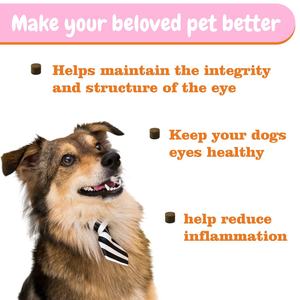Proveedores de suplementos para mascotas Vision Bites Chews 100% Natural para el cuidado de los ojos de los perros, manchas claras de los ojos, reduce la inflamación ocular - Product Image 2