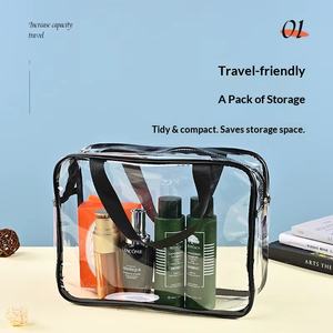 Bolsa de PVC para Cosméticos YUEHE Premium, Diseño <span class=keywords><strong>Transparente</strong></span> con Cierre de Cremallera, Material Duradero, Logotipo Personalizado, Gran Capacidad - Product Image 5