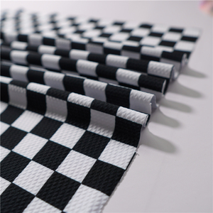 Tessuto per Costumi <span class=keywords><strong>da</strong></span> Bagno in Jersey di Poliestere e Spandex a Scacchi Neri con Stampa Anguria ad Asciugatura Rapida per Ragazze - Product Image 6