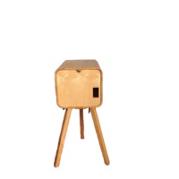 Support d'imprimante photo en bois avec trous de ventilation légers et pieds de trépied réglables, idéal pour la location d'événements