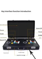 Console de jeu portable filaire pliable à double joystick de 24 pouces Pandora Arcade pour la maison, 128 Go, machine tout-en-un de combat