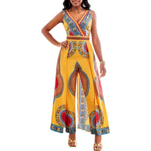 Traditionelle afrikanische Frauen Kleidung Dashiki Print Overall für Frauen
