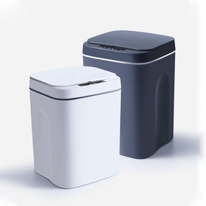LED Automatic Sensor Dustbin, Intelligent Rechargeable Electric Trash Can Smart Waste Bins With Built-in Trash Bag Box/