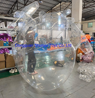 Grande mascotte gonflable faite sur commande de montgolfière de coeur de blanc de modèle de la forme 3D de coeur de PVC pour la promotion de partie