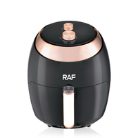 Friteuse à air RAF 8,8 L 1800 W, commande à double bouton, minuterie 30 min, circulation d'air à 360°, nettoyage facile, multifonction, vert, appareil de cuisson de cuisine R.5296