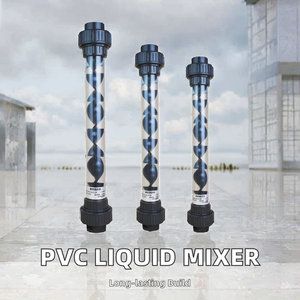 Mélangeur statique en PVC transparent de 2,5 pouces pour matériaux liquides avec une productivité de 500 L/heure, poids de 4 kg, garantie d'un an - Product Image 2