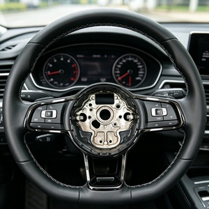 พวงมาลัยสปอร์ตหนังสำหรับ VW Golf 6 7 R Series Passat Mk7 B8 MK5 <span class=keywords><strong>Jetta</strong></span> Vento Rabbit - Product Image 1