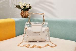 Petit sac à bandoulière transparent en PVC pour femmes et filles, sac à main, portefeuille, porte-téléphone, sacs à main et pochettes, sac messager à bandoulière - Product Image 6