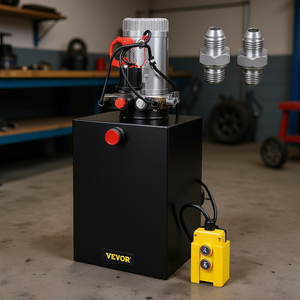 Unidad de Potencia Hidráulica de 20 Cuartos de Galón y 3200 PSI con Depósito de Acero para Elevadores de Automóviles - Product Image 2