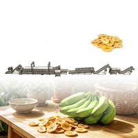 Ligne de production entièrement automatique de chips de banane, fabrication de chips de banane à petite échelle, ligne de production de chips de plantain, fournie directement par l'usine